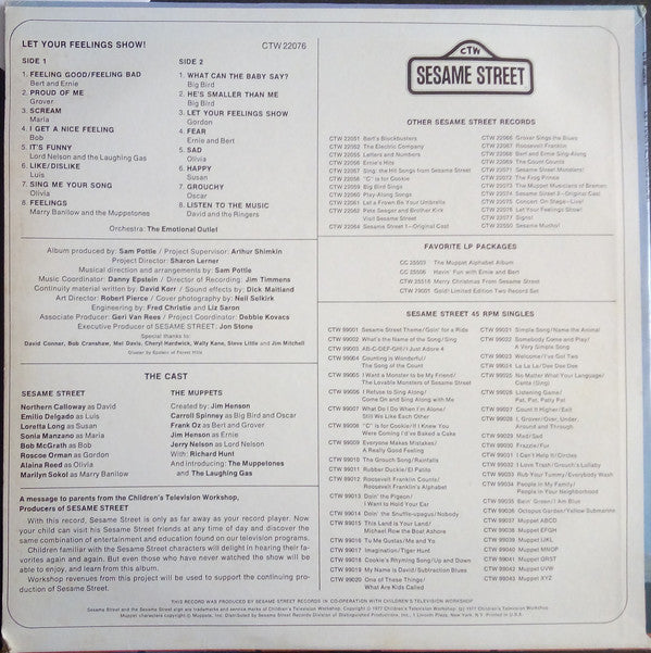 Sesame Street : Let Your Feelings Show! (LP, Album)