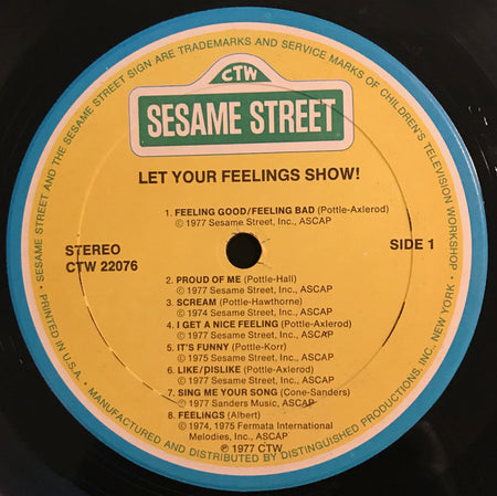 Sesame Street : Let Your Feelings Show! (LP, Album)