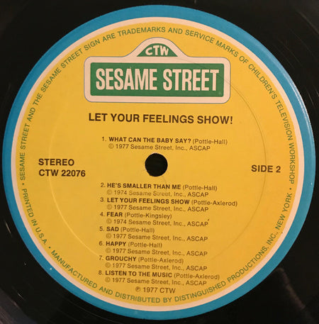 Sesame Street : Let Your Feelings Show! (LP, Album)