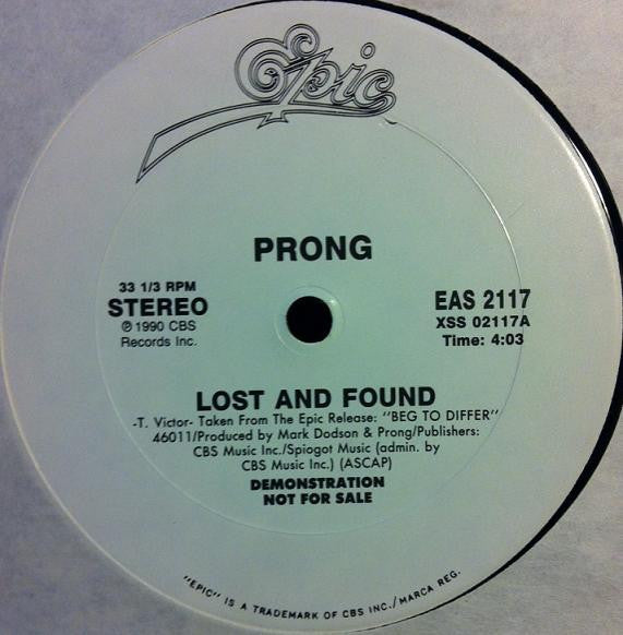 Prong : Lost And Found (12", Promo)