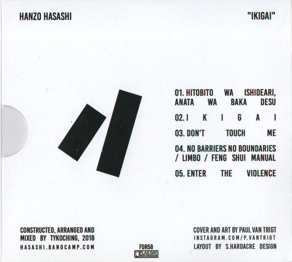 Hanzo Hasashi : Ikigai (CD, Album)
