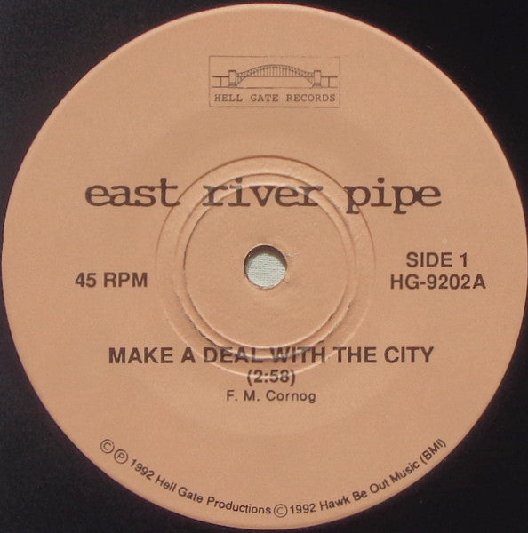 East River Pipe : Make A Deal With The City / Psychic Whore (7", Single, Pin)