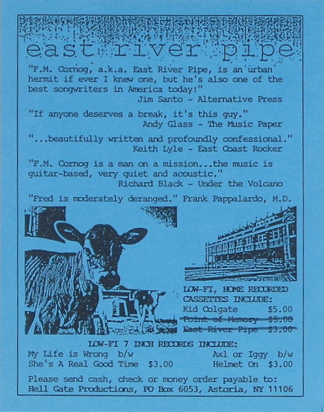 East River Pipe : Make A Deal With The City / Psychic Whore (7", Single, Pin)