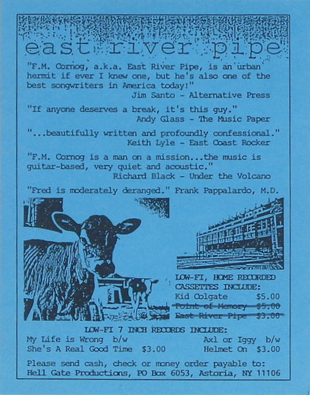 East River Pipe : Make A Deal With The City / Psychic Whore (7", Single, Pin)