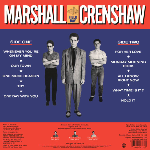 Marshall Crenshaw : Field Day (LP, Album, All)