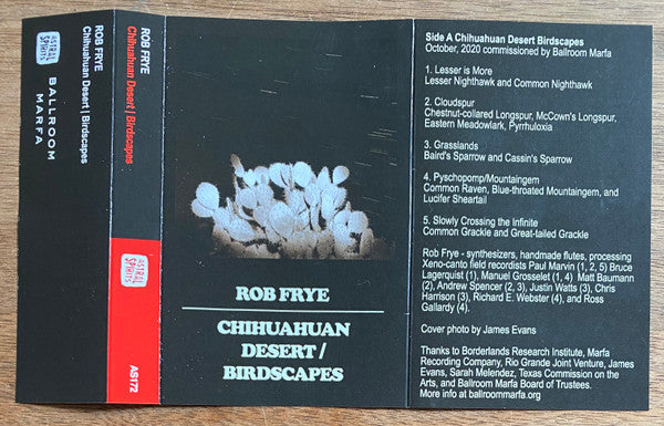 Rob Frye : Chihuahuan Desert / Birdscapes (Cass, Comp, Sil)
