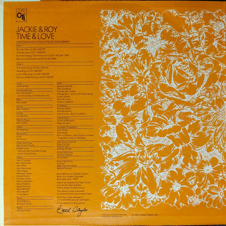 Jackie & Roy : Time & Love (LP, Album, Gat)