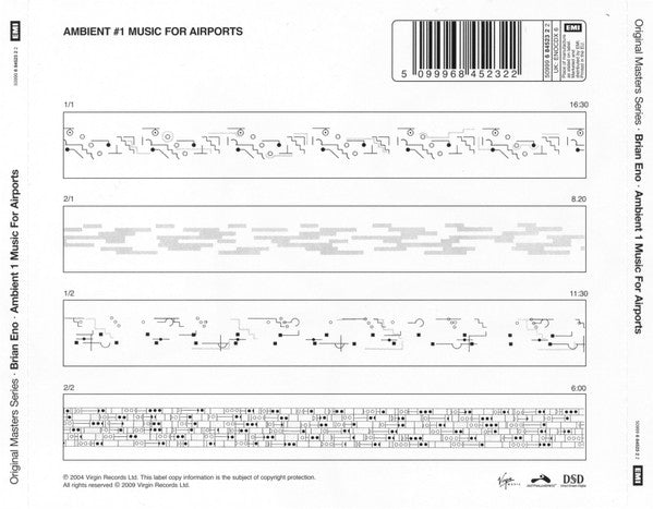 Brian Eno : Ambient 1 (Music For Airports) (CD, Album, RE, RM, Opt)