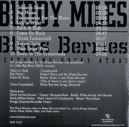 Buddy Miles Featuring Rocky Athas : Blues Berries (CD, Album)