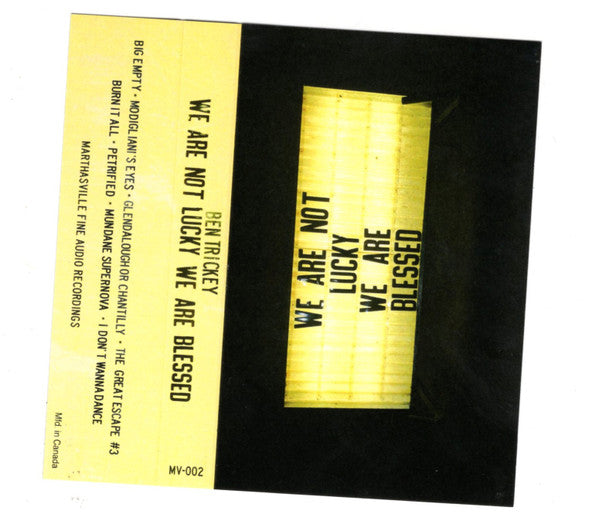 Ben Trickey : We Are Not Lucky We Are Blessed (Cass, Album)