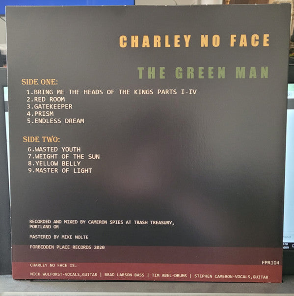 Charley No Face : The Green Man (LP, Album, Ltd, Red)