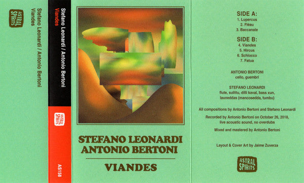 Stefano Leonardi (3), Antonio Bertoni : Viandes (Cass, Album)