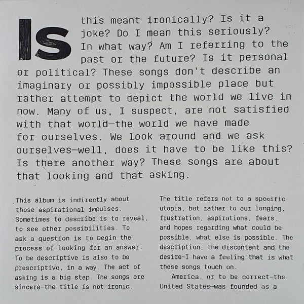 David Byrne : American Utopia (CD, Album, Tec)