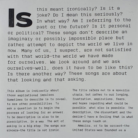 David Byrne : American Utopia (CD, Album, Tec)