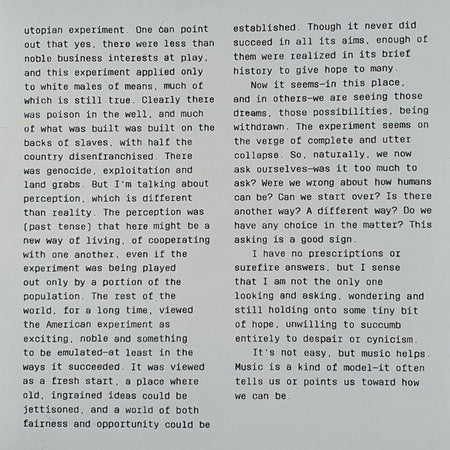 David Byrne : American Utopia (CD, Album, Tec)