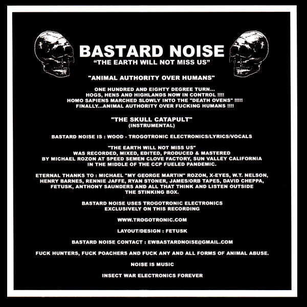 X-Eyes* / Bastard Noise : A Gift Left At The Crossroads / The Earth Will Not Miss Us  (7", EP, Cle)