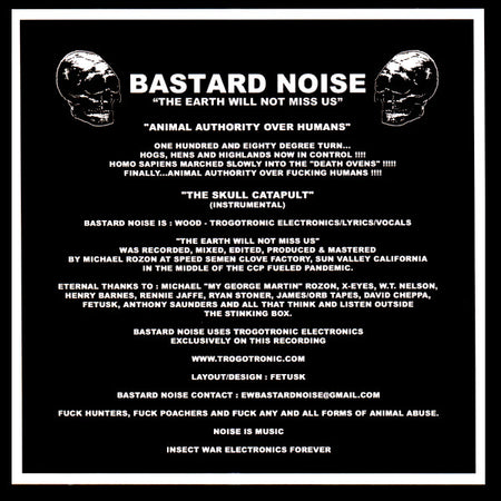 X-Eyes* / Bastard Noise : A Gift Left At The Crossroads / The Earth Will Not Miss Us  (7", EP, Cle)