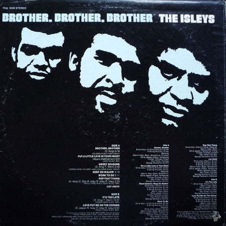 The Isley Brothers : Brother, Brother, Brother (LP, Album, Ter)