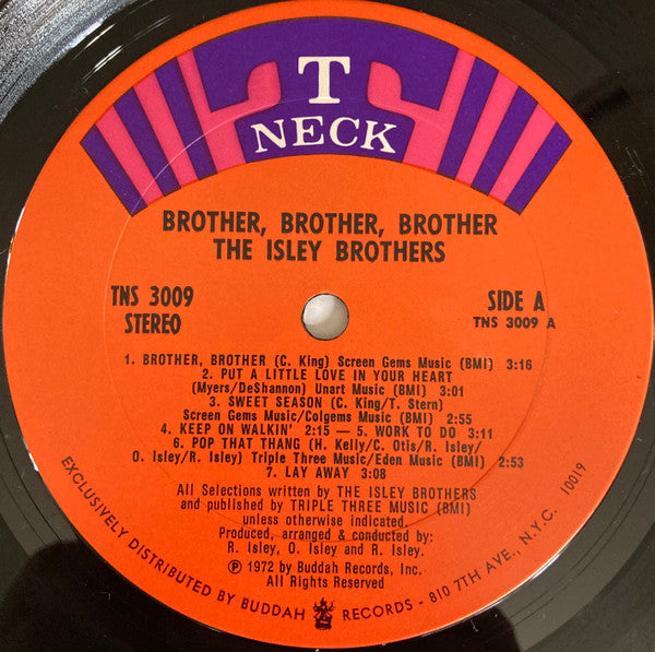 The Isley Brothers : Brother, Brother, Brother (LP, Album, Ter)