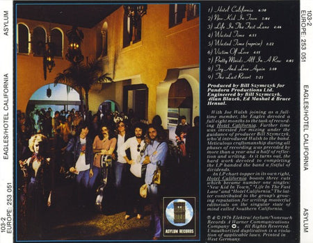 Eagles : Hotel California (CD, Album, RE, Tar)