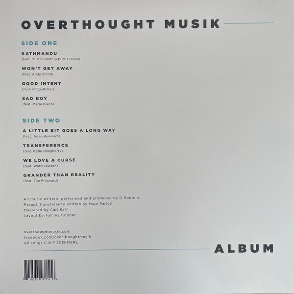 Overthought Musik : Album (LP, Album)