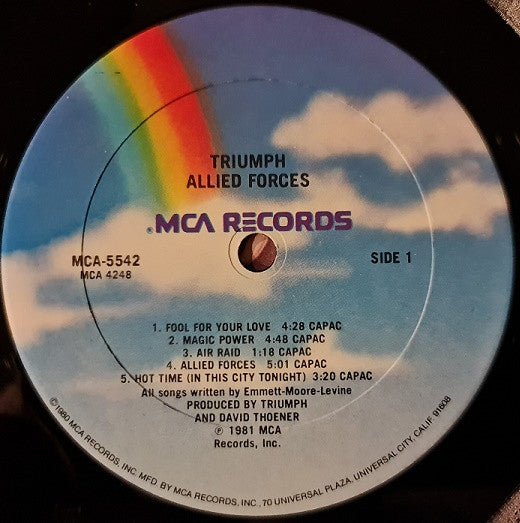 Triumph (2) : Allied Forces (LP, Album, Club)