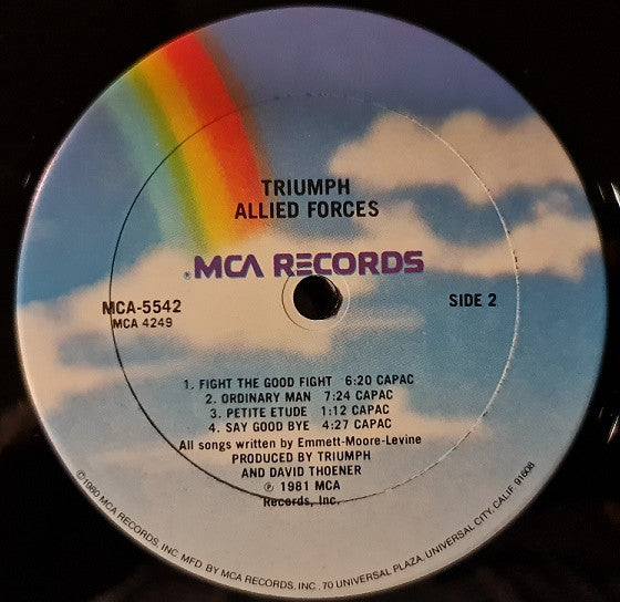 Triumph (2) : Allied Forces (LP, Album, Club)