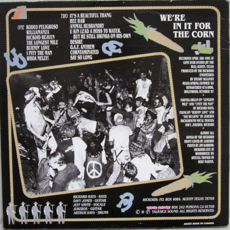 Hickoids : We're In It For The Corn (LP, Album, Ltd, RE, RM, Yel)