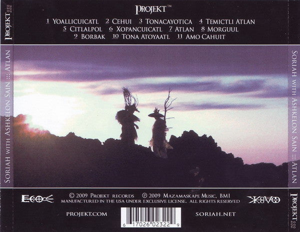 Soriah with Ashkelon Sain : Atlan (CD, Album)