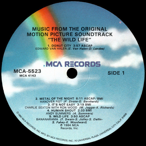 Various : The Wild Life (Music From The Original Motion Picture Soundtrack) (LP, Comp, Glo)