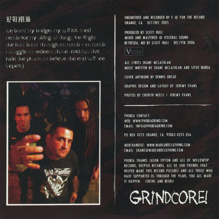 Phobia (6) : Cruel (CD, Album)