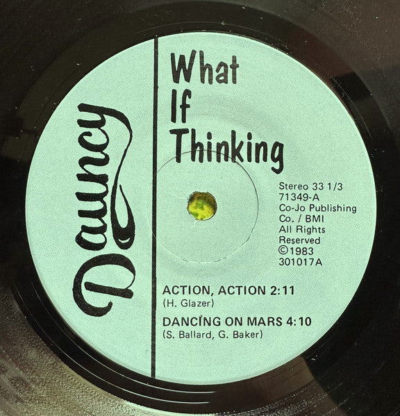 What If Thinking : What If Thinking (7")
