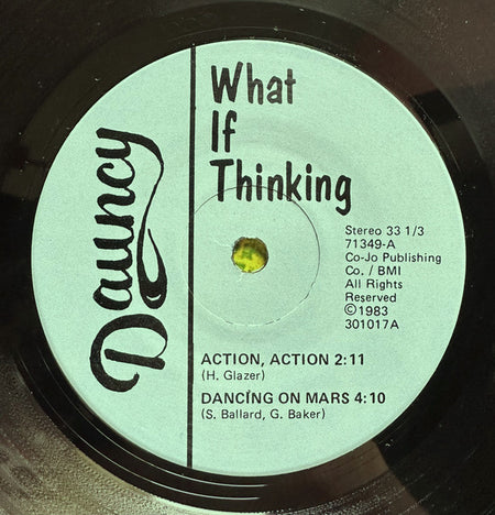 What If Thinking : What If Thinking (7")