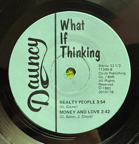 What If Thinking : What If Thinking (7")
