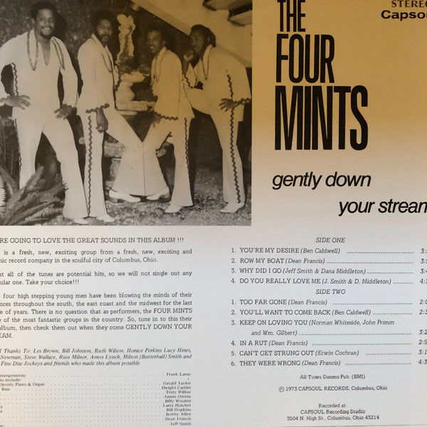 The Four Mints : Gently Down Your Stream (LP, Album, RE, Blu)