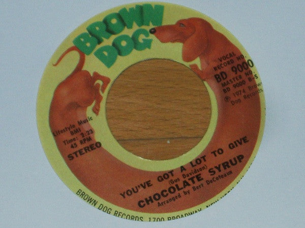 Chocolate Syrup : Just In The Nick Of Time (7")