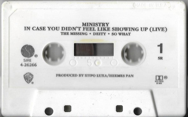 Ministry : In Case You Didn't Feel Like Showing Up (Live) (Cass, MiniAlbum, SR,)