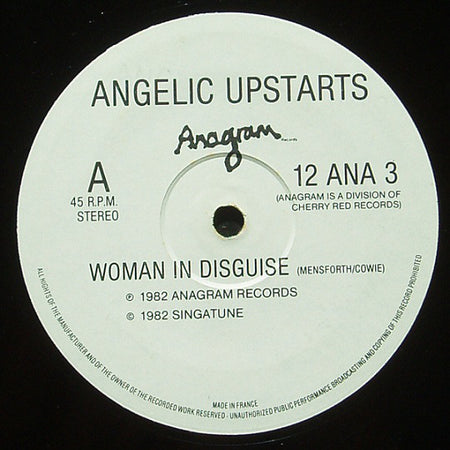 Angelic Upstarts : Woman In Disguise (12", Single)