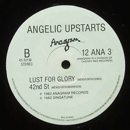 Angelic Upstarts : Woman In Disguise (12", Single)