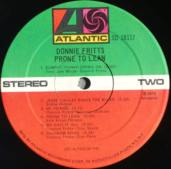 Donnie Fritts : Prone To Lean (LP, Album, PR )