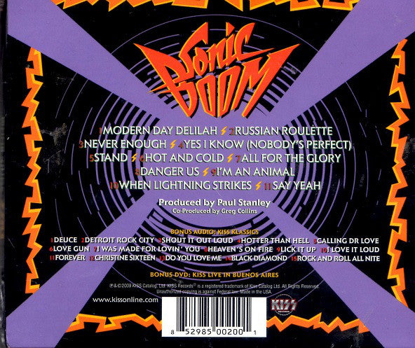 KISS : Sonic Boom (CD, Album, Wal + CD, Album + DVD-V, NTSC + Qua)