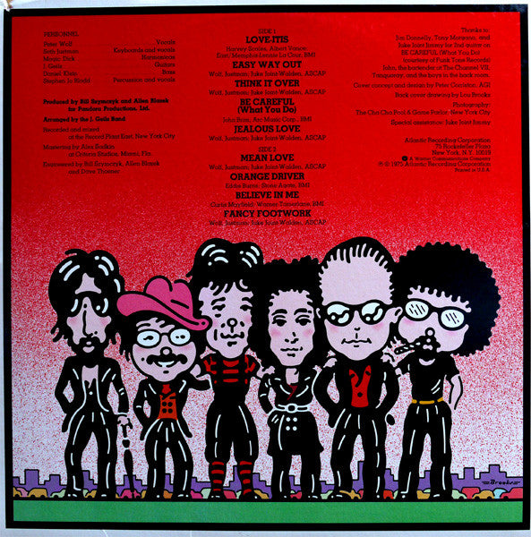 The J. Geils Band : Hotline (LP, Album, RP, PR)