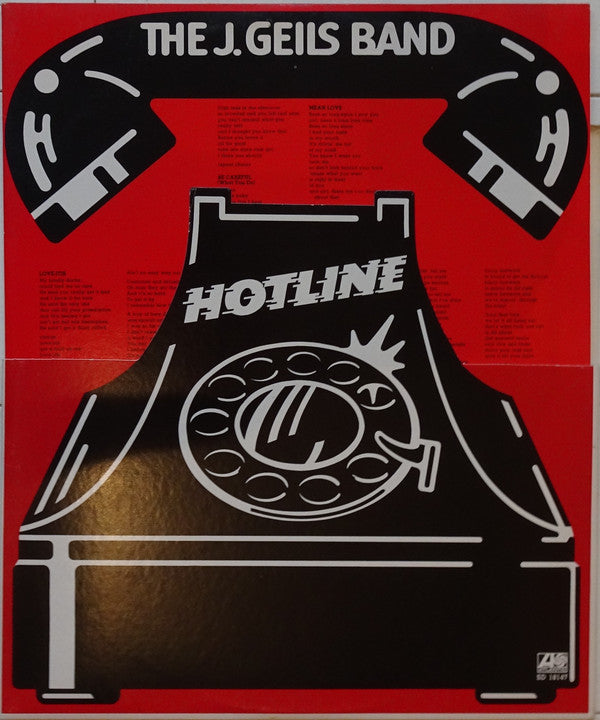 The J. Geils Band : Hotline (LP, Album, RP, PR)