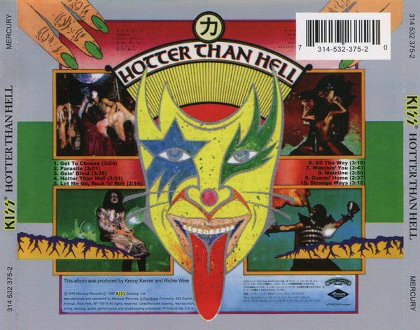 Kiss : Hotter Than Hell (CD, Album, RE, RM)
