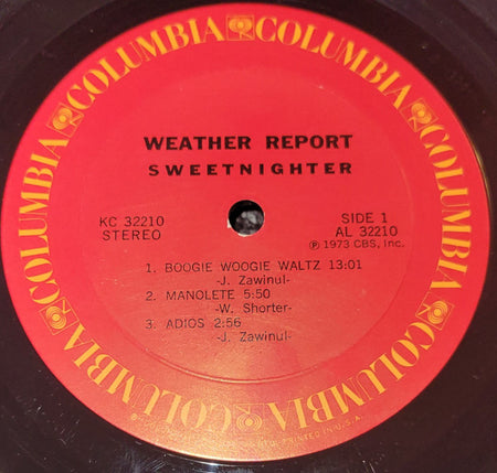 Weather Report : Sweetnighter (LP, Album, Ter)