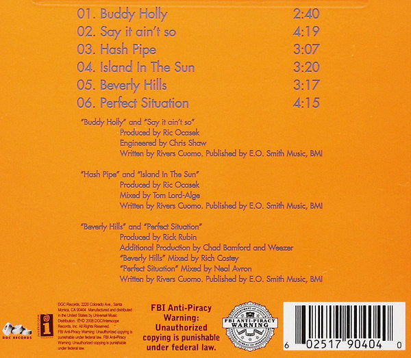 Weezer : Six Hits (CD, EP, Comp)