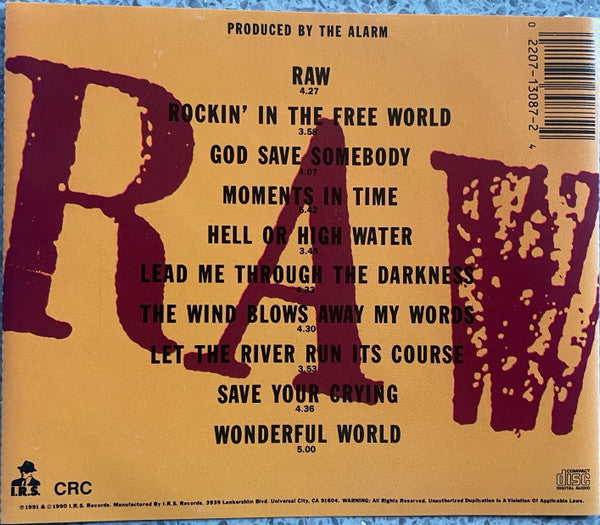 The Alarm : Raw (CD, Album, Club, CRC)
