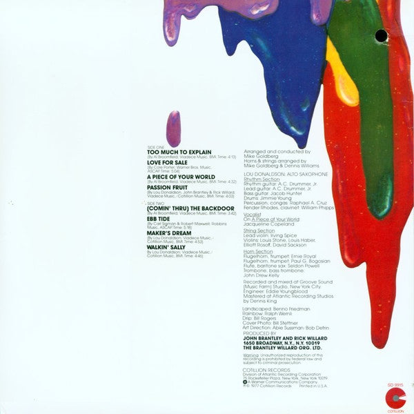 Lou Donaldson : Color As A Way Of Life (LP, Album, PR)