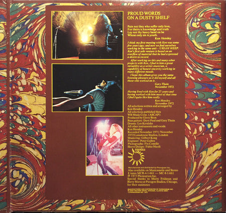 Ken Hensley : Proud Words On A Dusty Shelf (LP, Album, Pit)