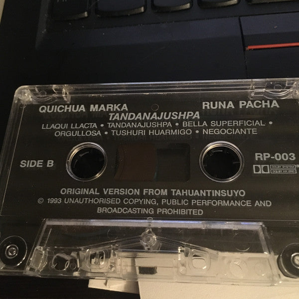Runa Pacha : Music From The Andes (Cass, Album)